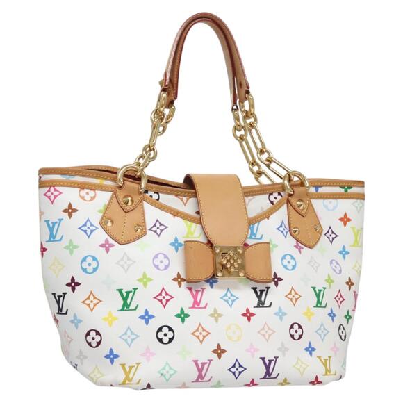 LOUIS VUITTON Monogram Multicolor Annie GM Tote Bag White M40303 - Picture 1 of 16